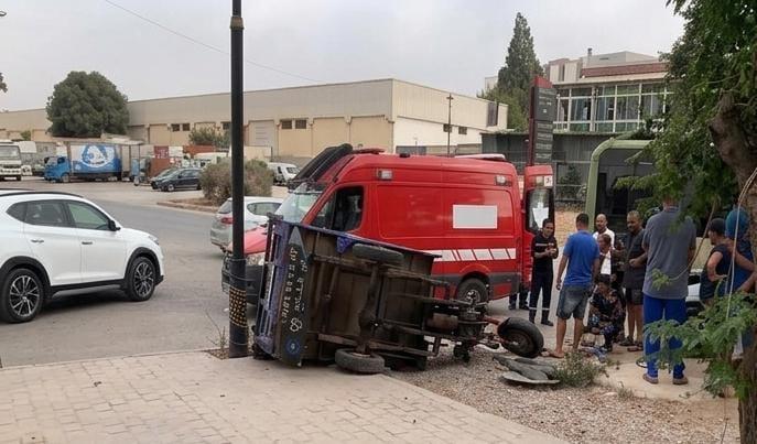 فاس..حادثة سير خطيرة ترسل سائق دراجة رباعية العجلات للمستعجلات