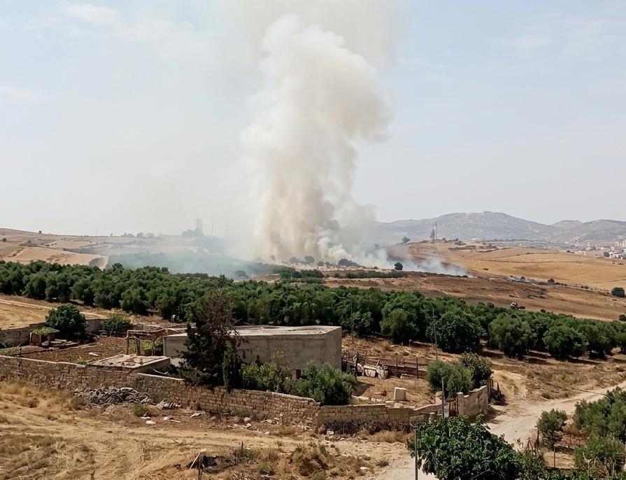 فاس..ندلاع النيران بمقبرة ويسلان ومطالب بالتدخل
